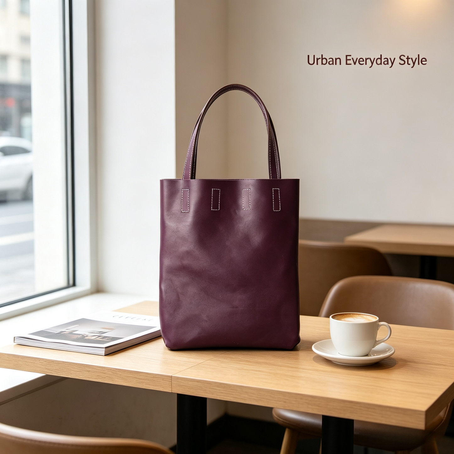 Thick Crazy Horse Leather Tote Tote
