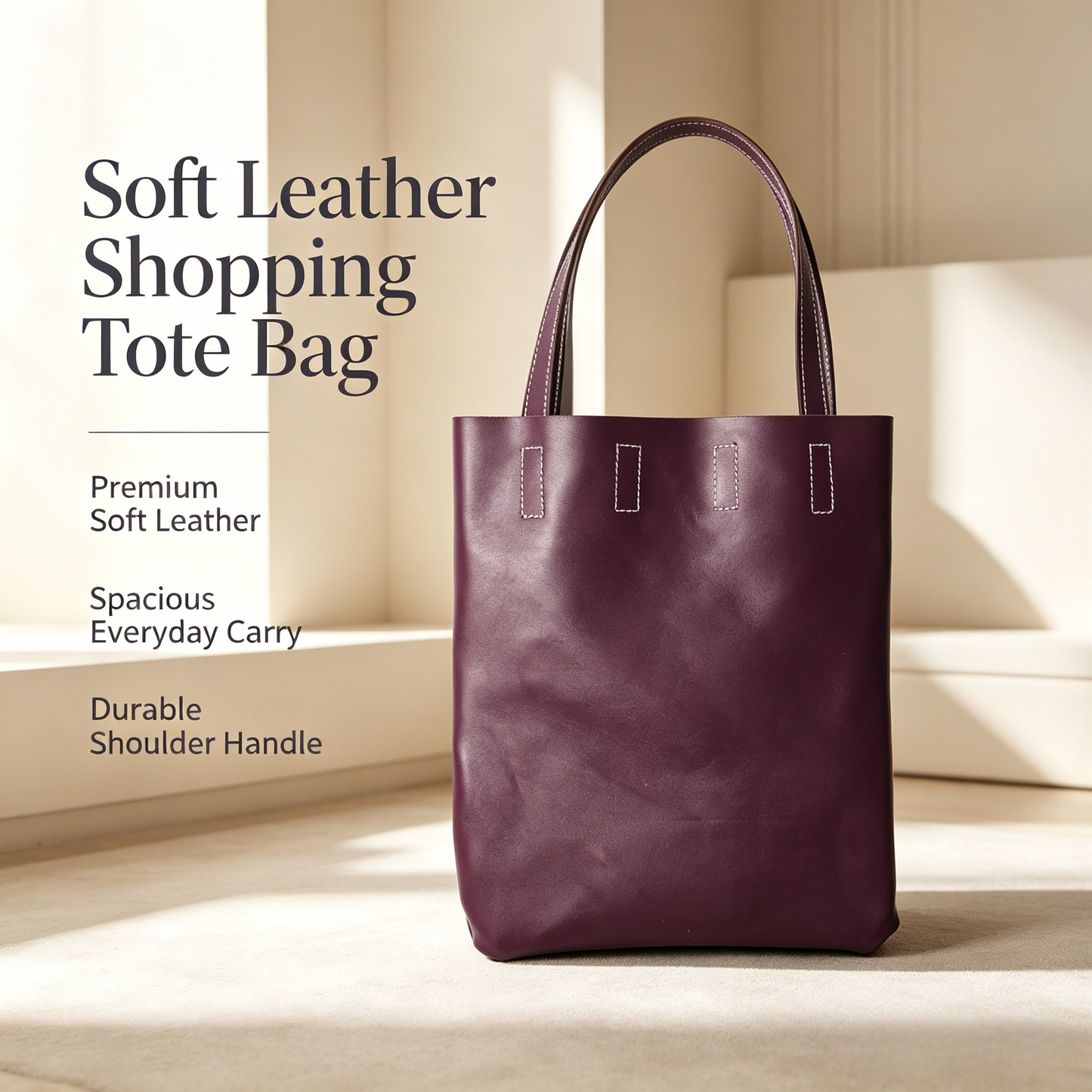 Thick Crazy Horse Leather Tote Tote