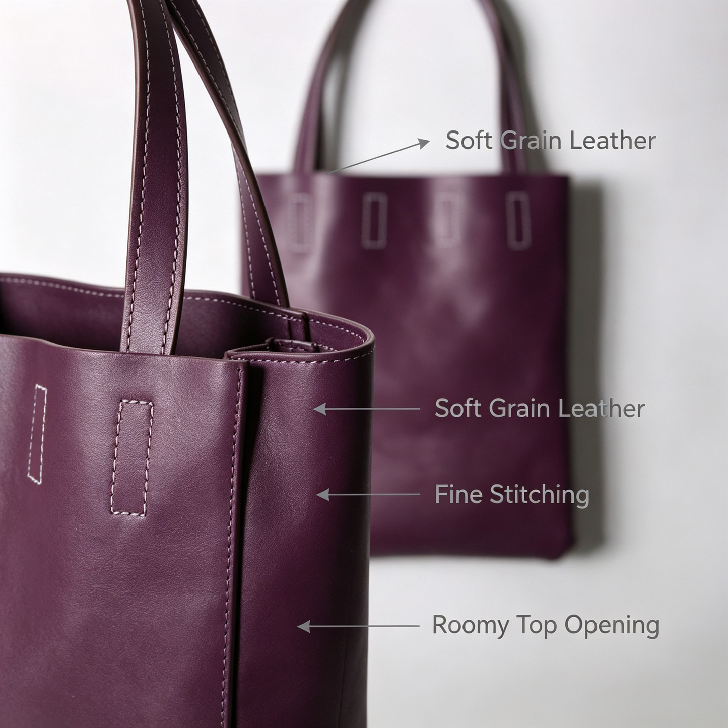 Thick Crazy Horse Leather Tote Tote