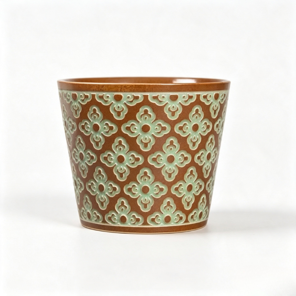 Bao Xiang Floral Ceramic cup