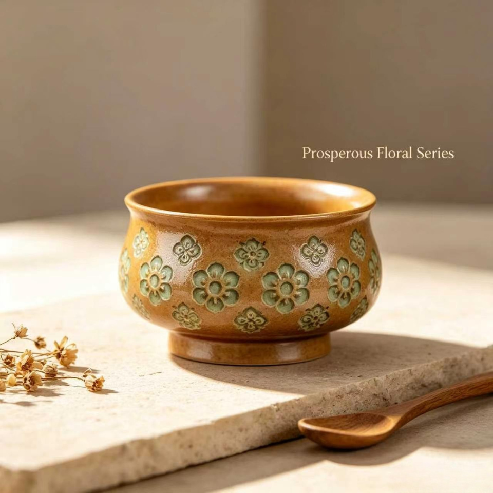 Prosperous Floral Series Master Tea Cups