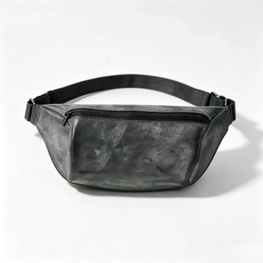 Vintage Leather Chest Bag for Men