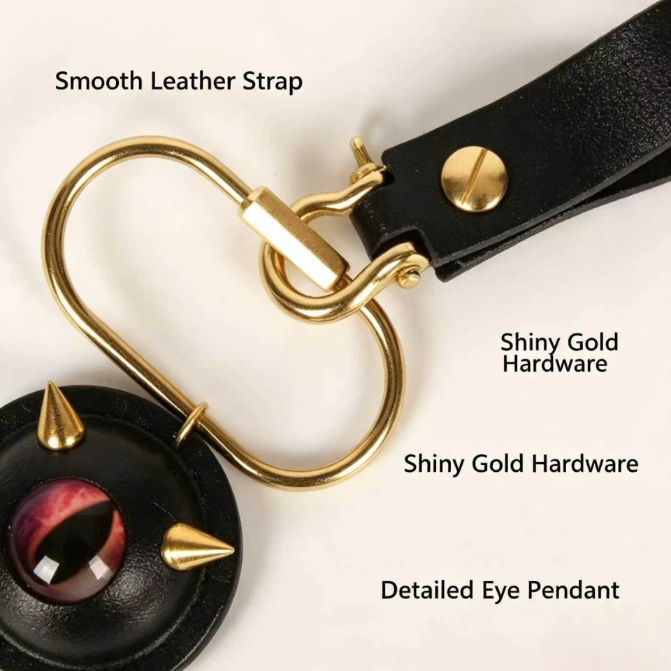 Gothic Rivet Evil Eye Bag Charm