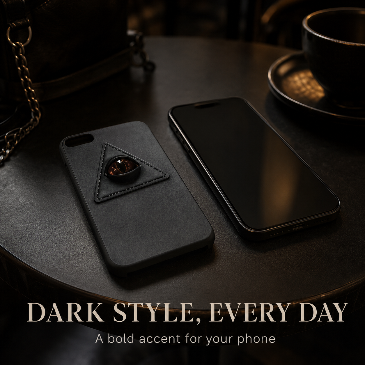 Stereo Demon Eye Embossed Phone Cover