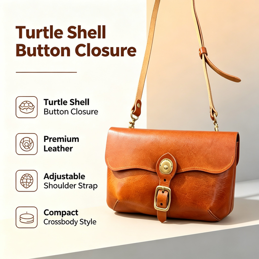 Turtle shell button bag