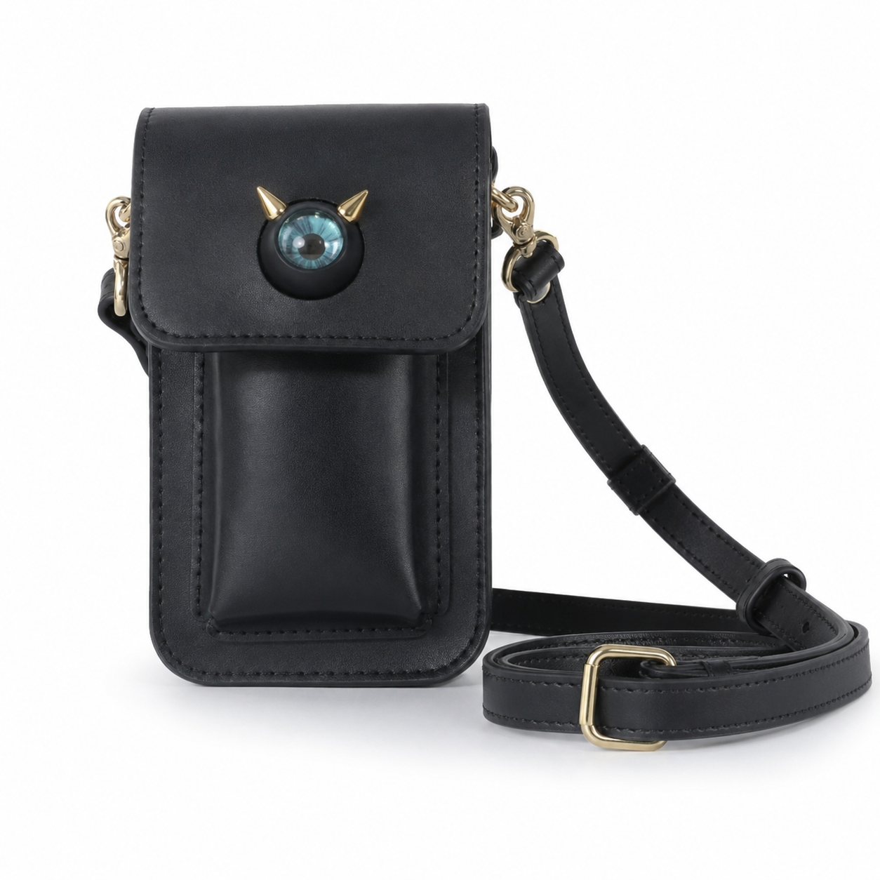 Stereo Demon Eye Small Cell Phone Shoulder Pouch