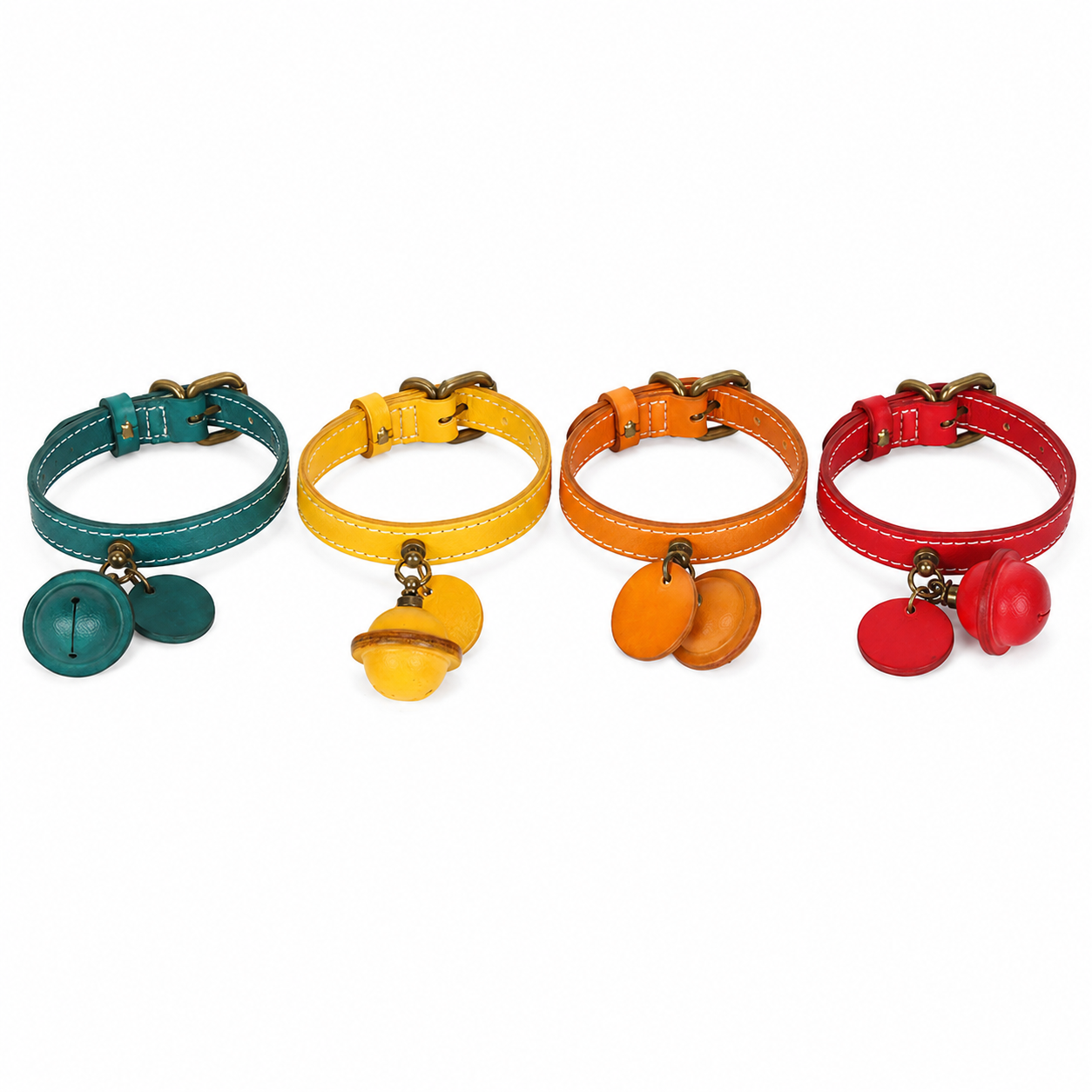 Adjustable Leather Pet Collar