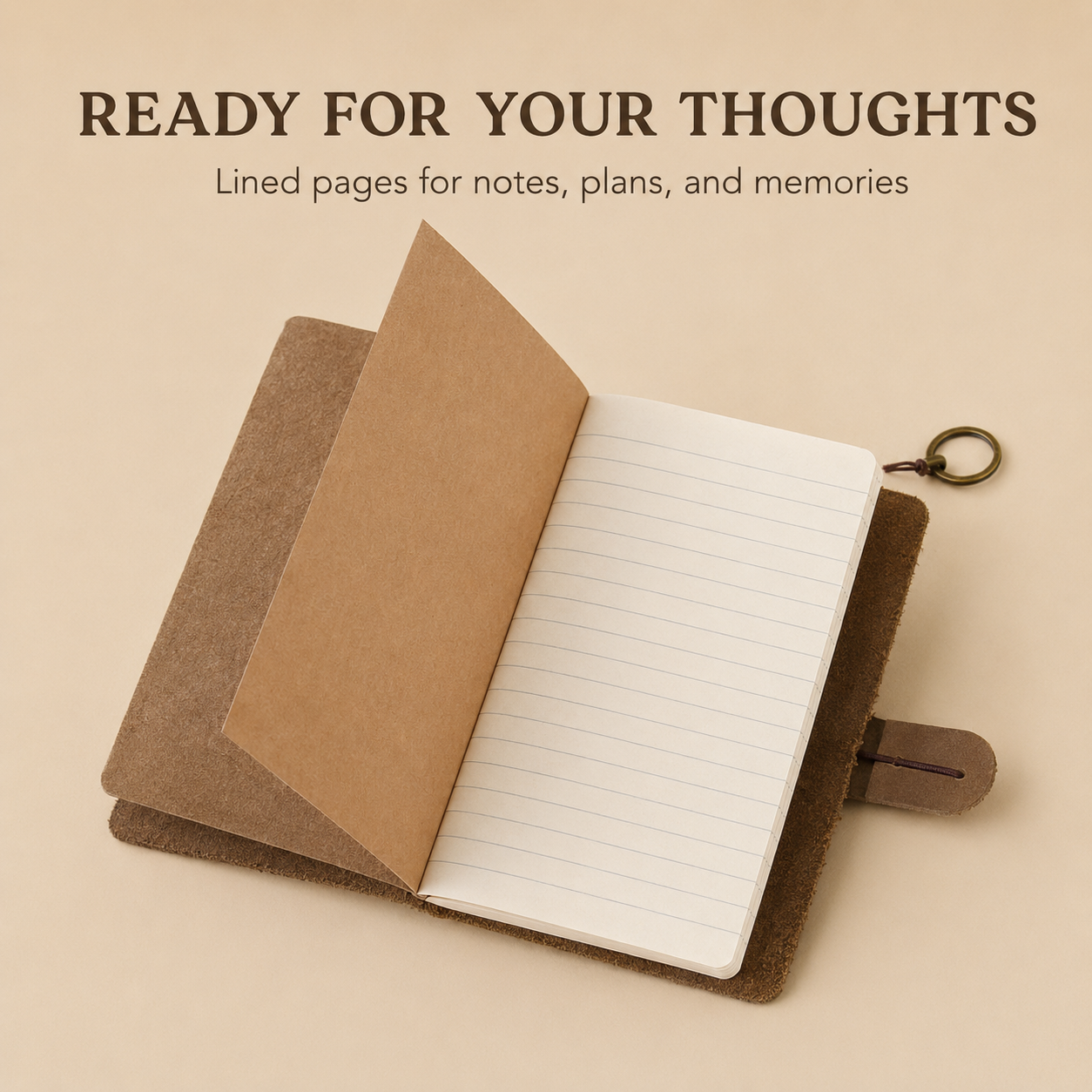 Handcrafted Leather Pocket Travel Journal