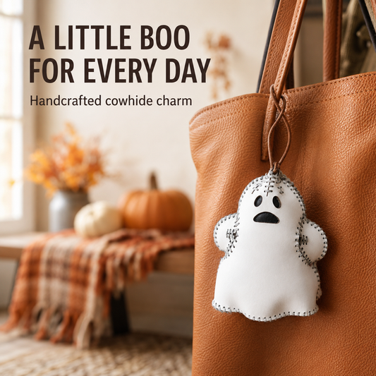 Cartoon Ghost Cowhide Decor Ornament