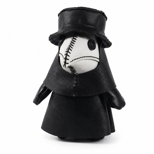 Handmade Plague Doctor Leather Figurine