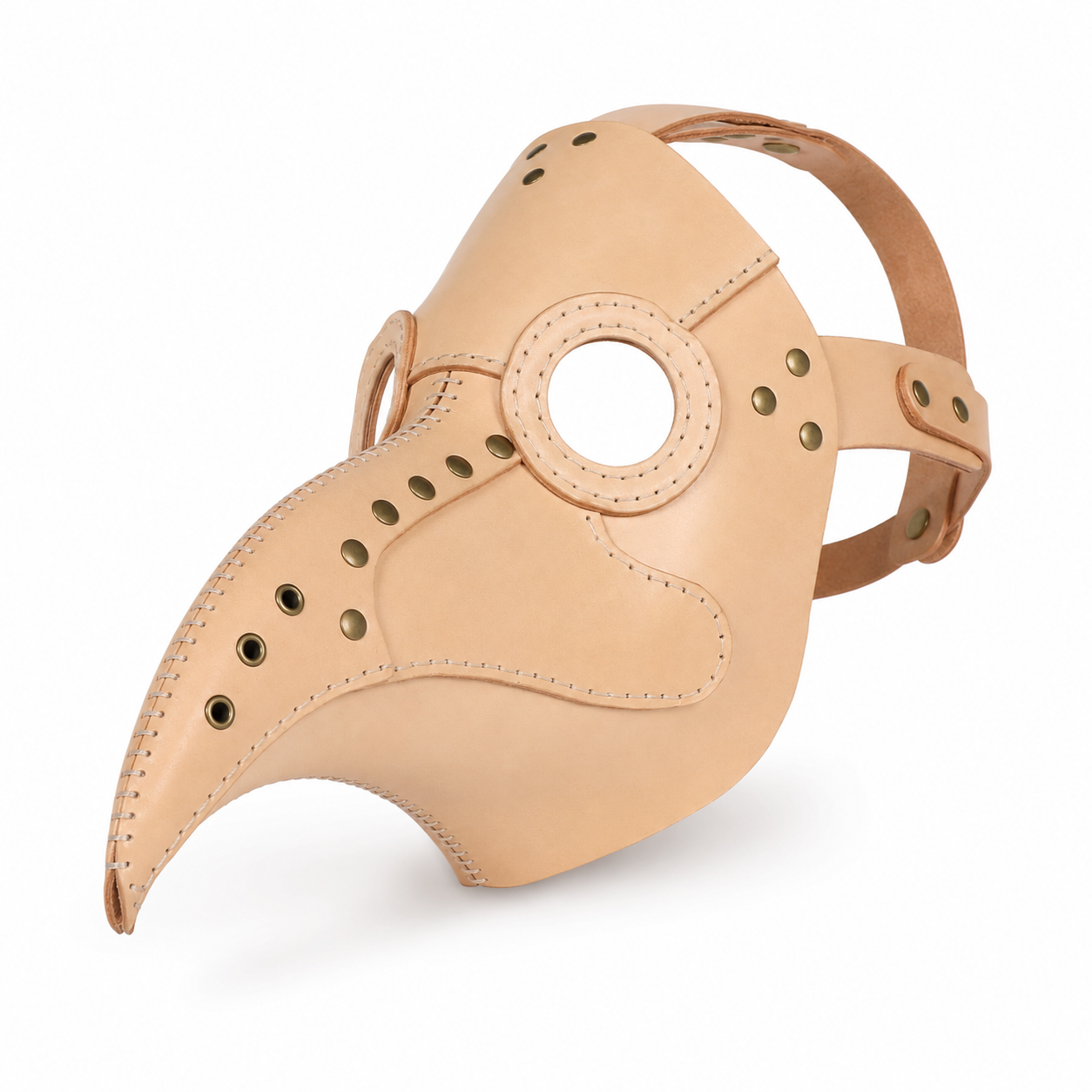 Bird Beak Plague Doctor Leather Mask