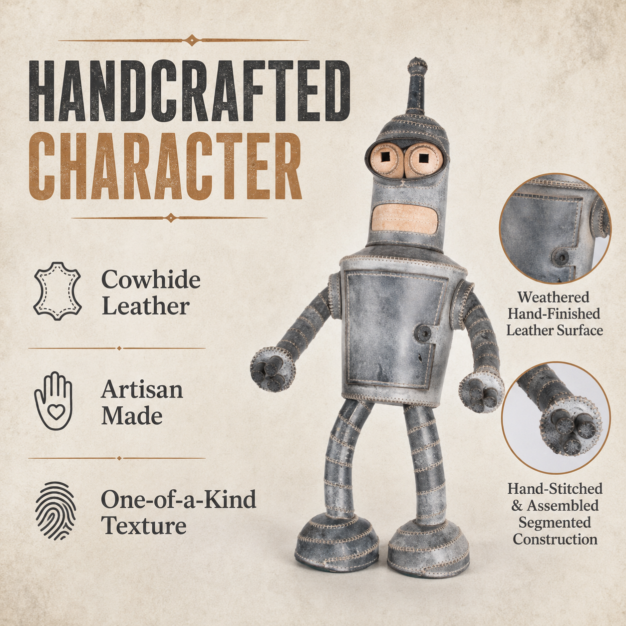 Bender Cowhide Decor Figurine