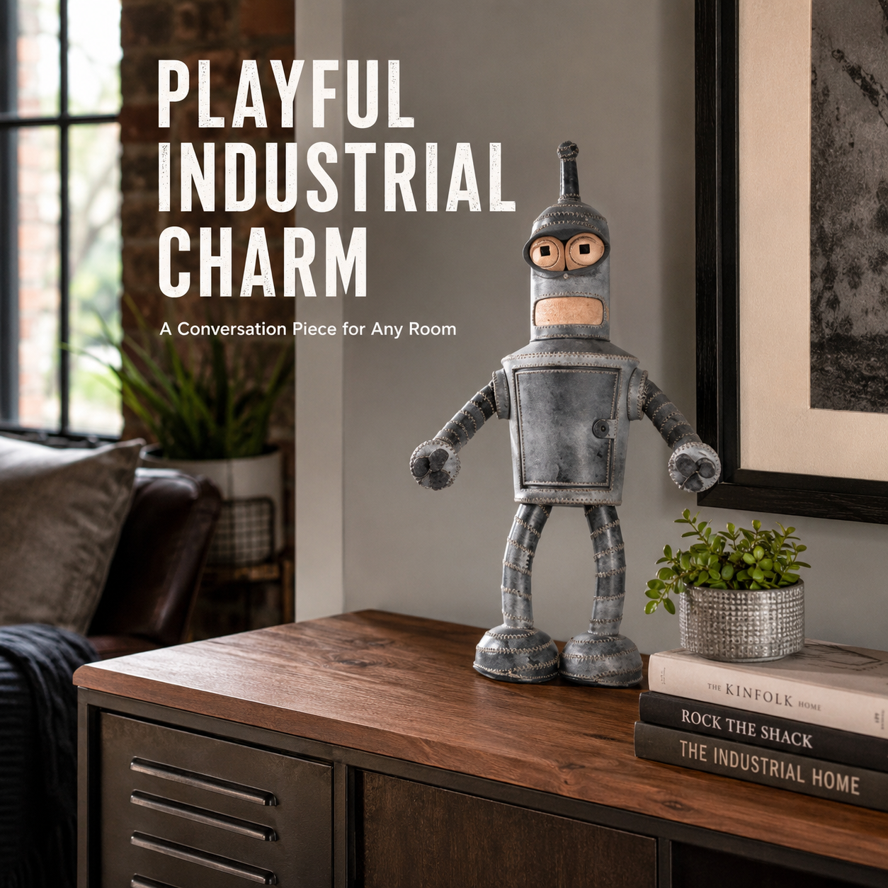Bender Cowhide Decor Figurine