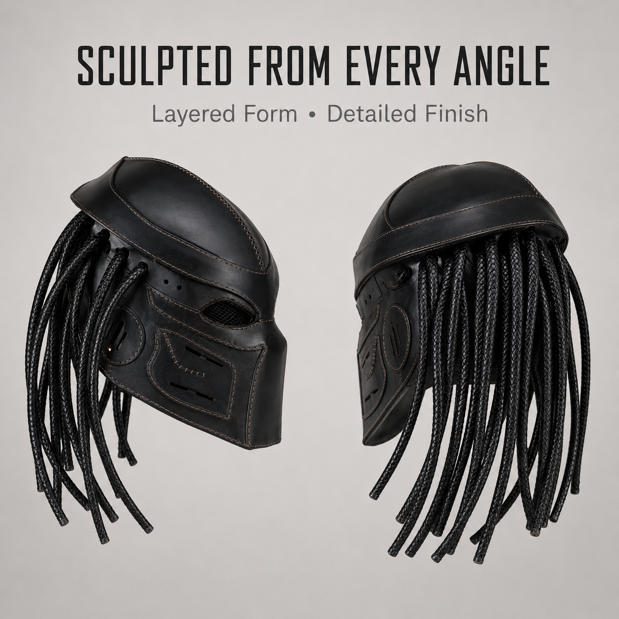 Predator Leather Helmet Mask