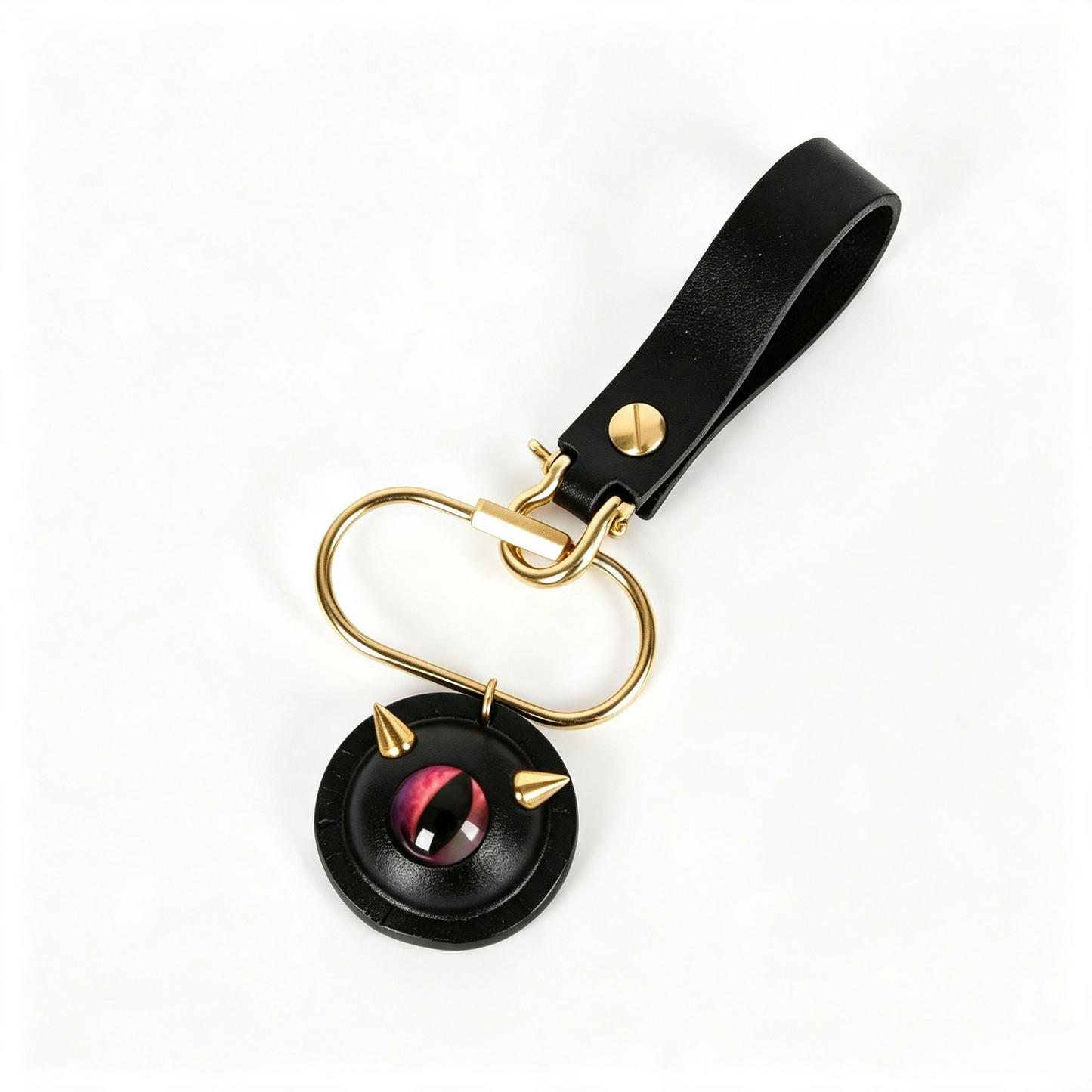 Gothic Rivet Evil Eye Bag Charm