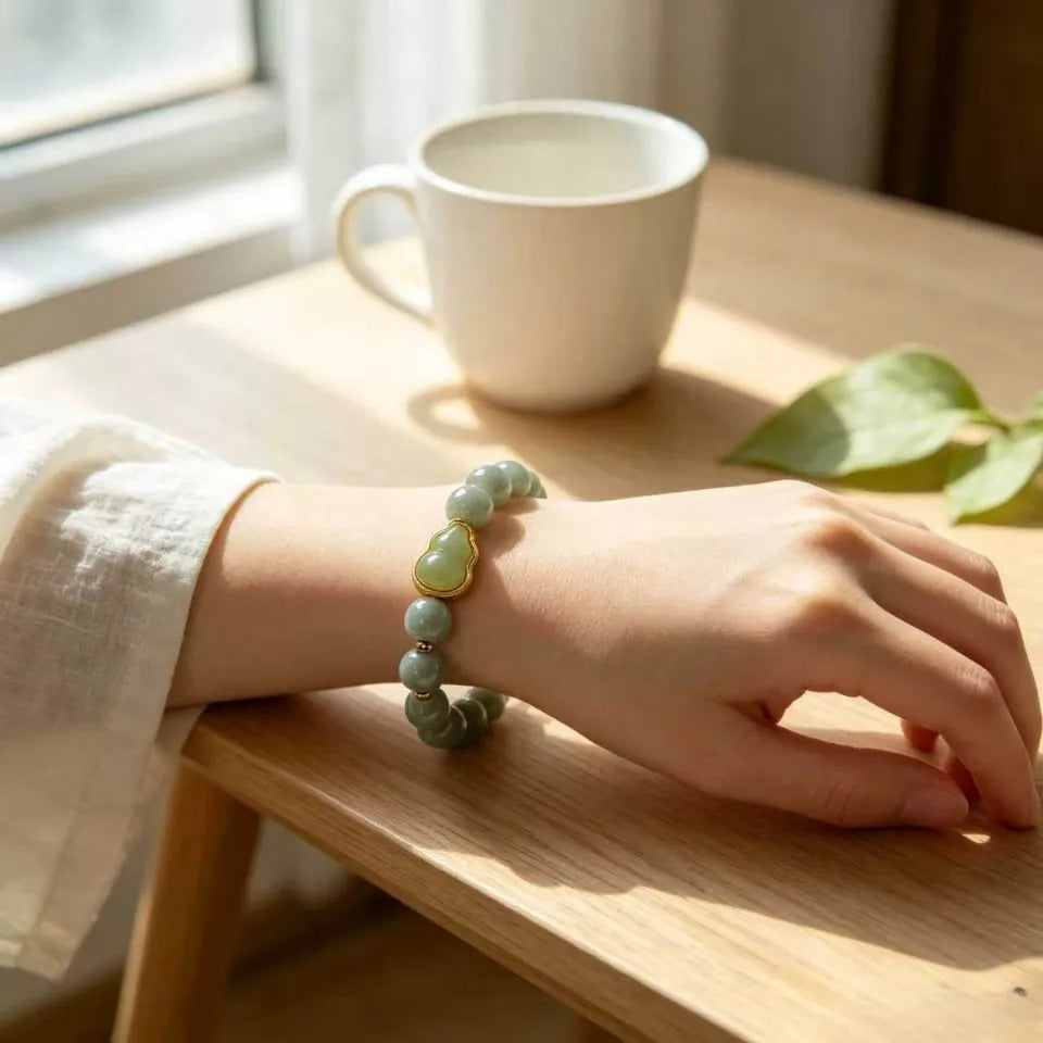 Fortune & Blessing Gourd Beaded Bracelet