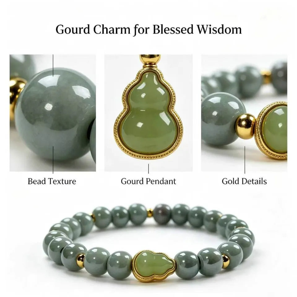 Fortune & Blessing Gourd Beaded Bracelet