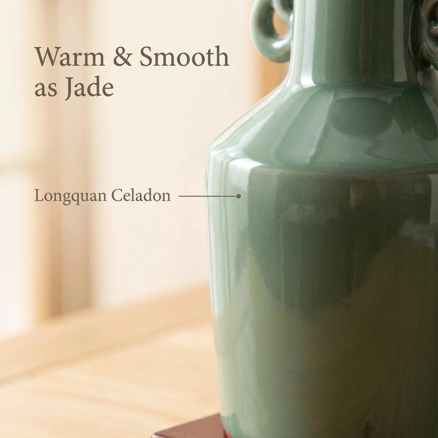 G20 Phoenix Double-Ear Celadon Vase