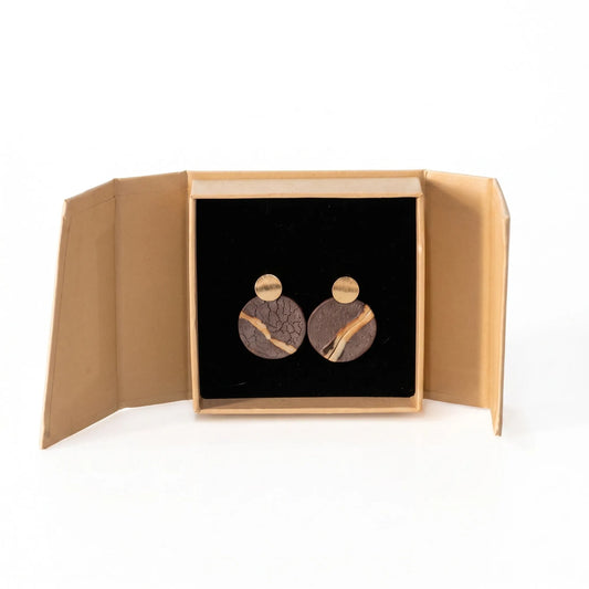 Kintsugi Stone ear stud