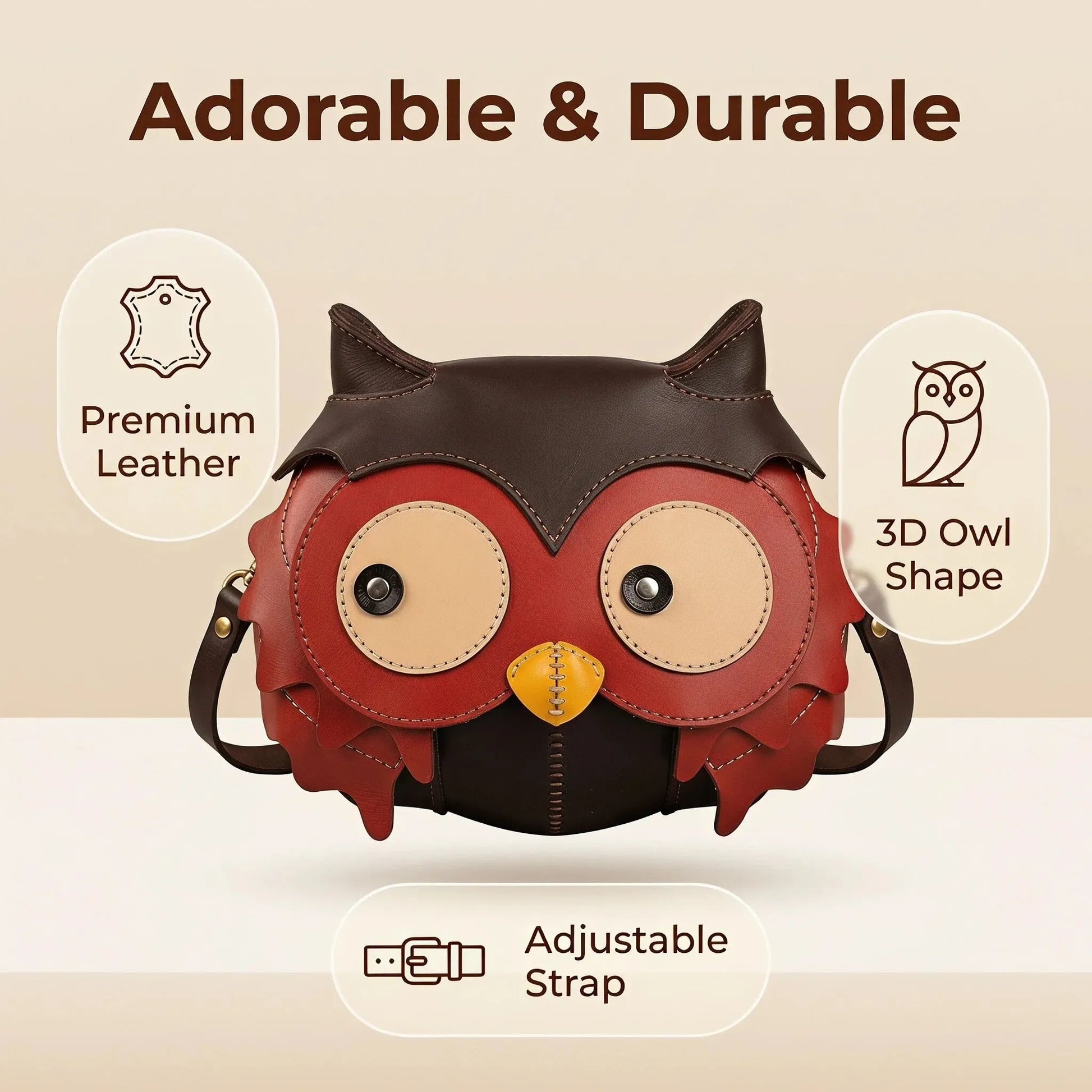 Owl-shaped Crossbody Bag