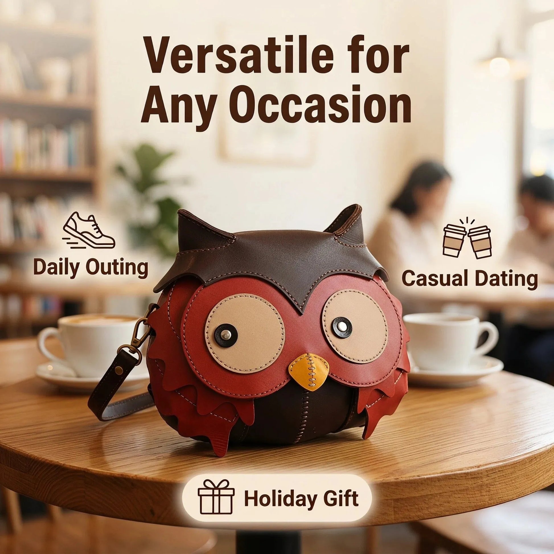 Owl-shaped Crossbody Bag