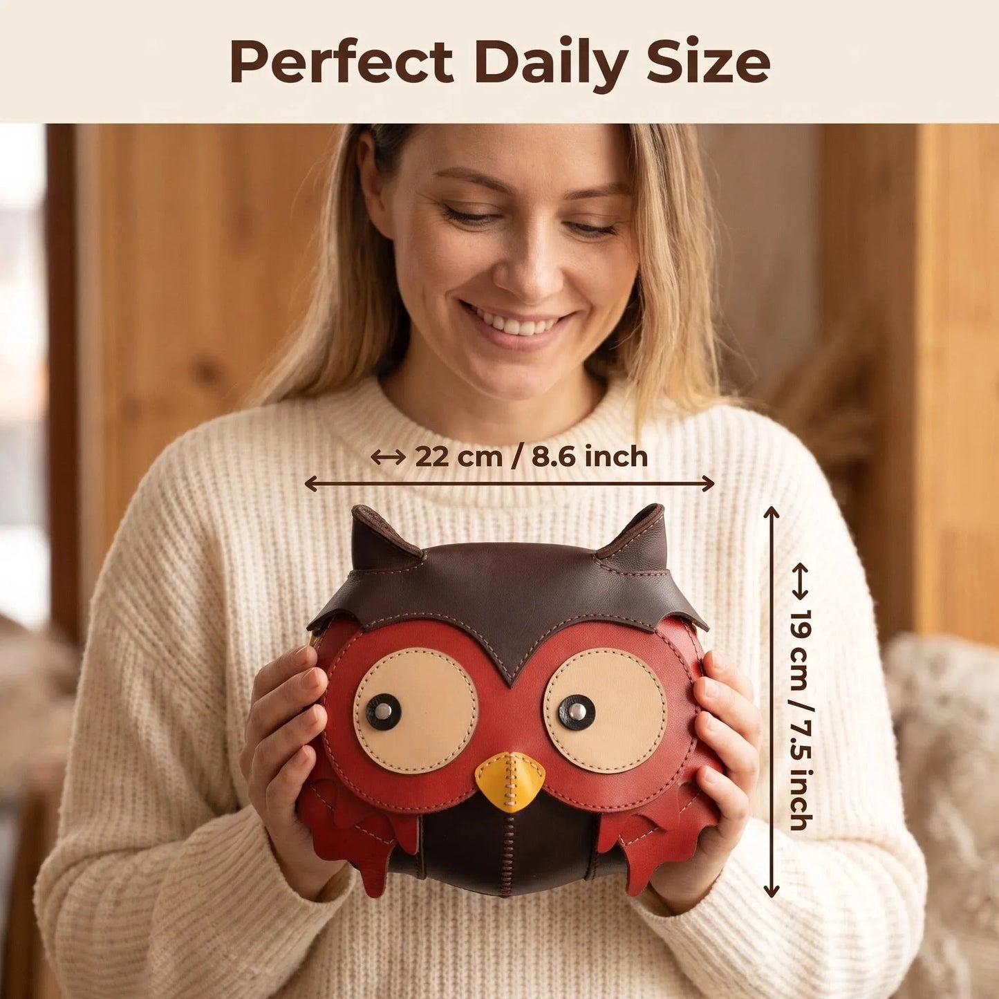 Owl-shaped Crossbody Bag