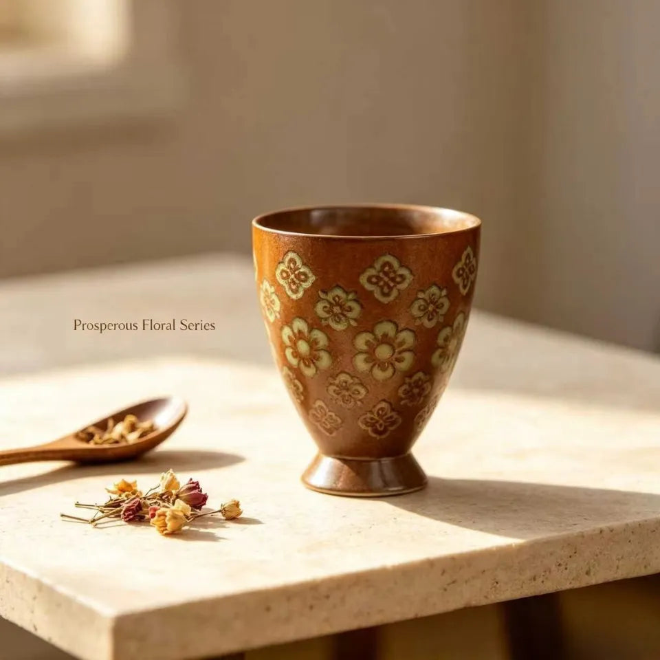 Prosperous Floral Series Master Tea Cups