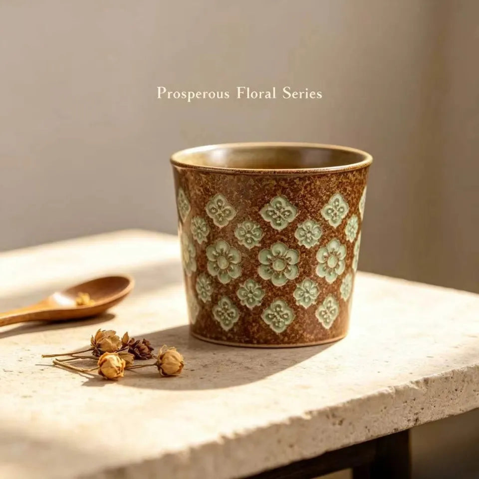 Prosperous Floral Series Master Tea Cups