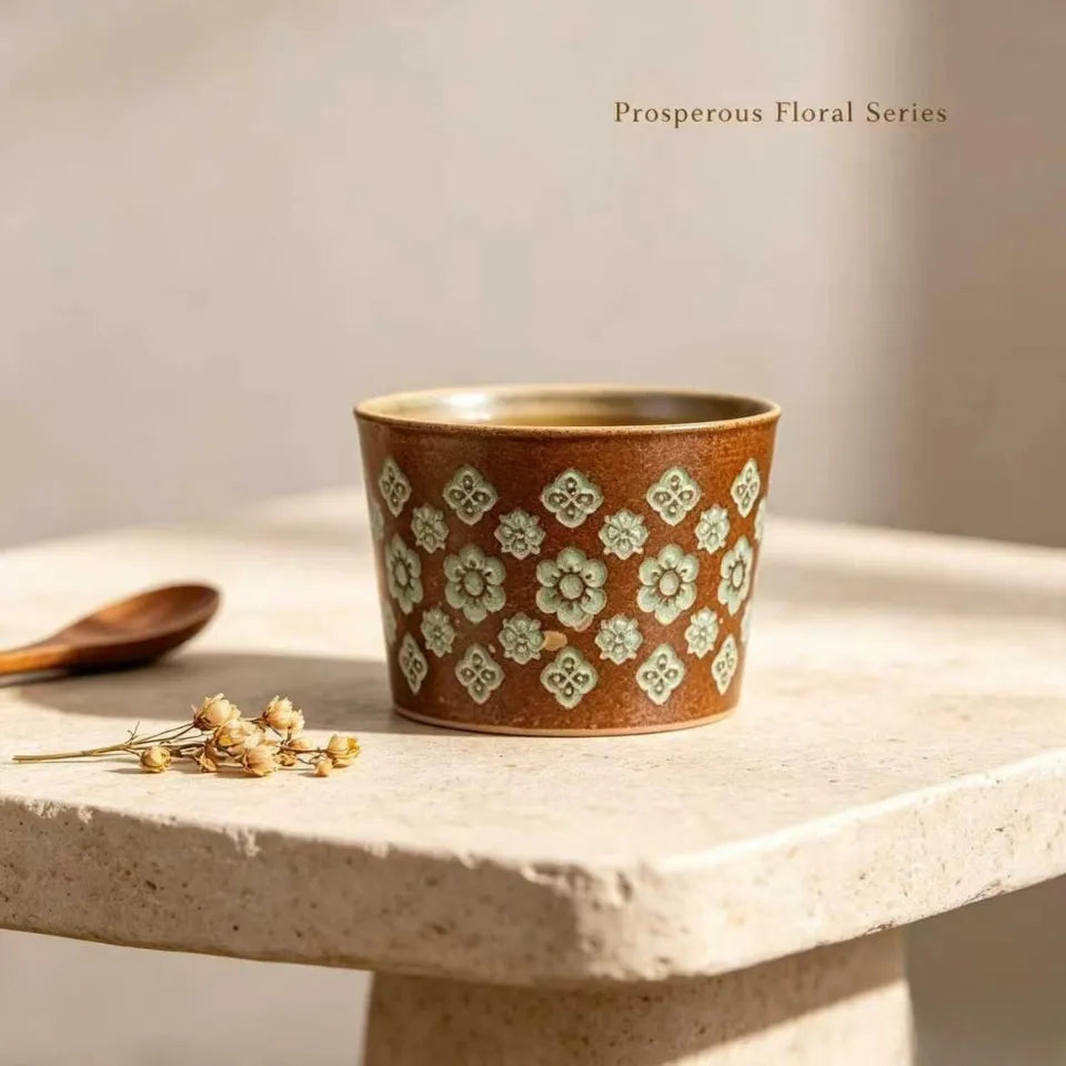 Prosperous Floral Series Master Tea Cups
