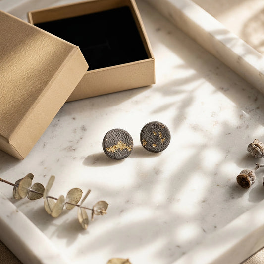 Volcanic Gold Foil Earrings