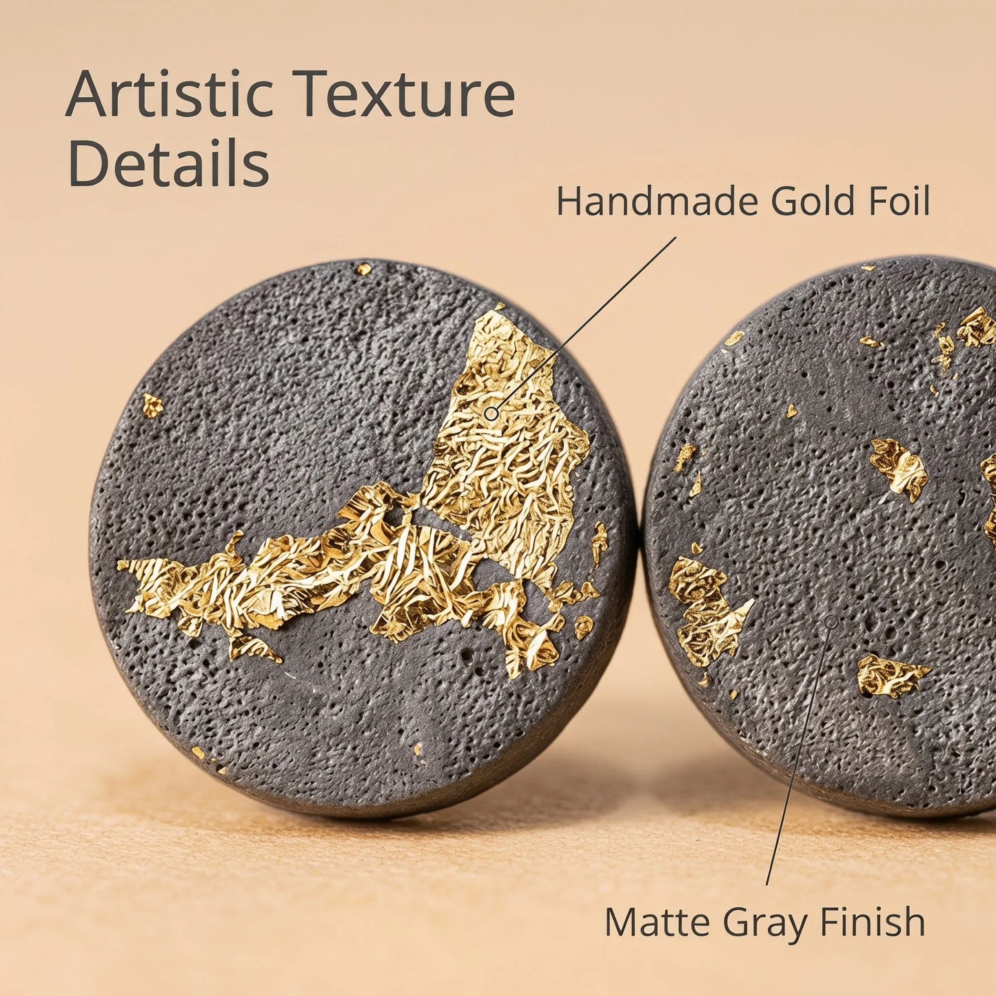 Volcanic Gold Foil Earrings