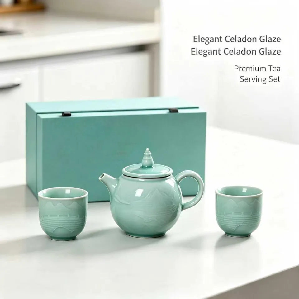 West Lake Impression Tea Set (1 Teapot & 2 Cups)