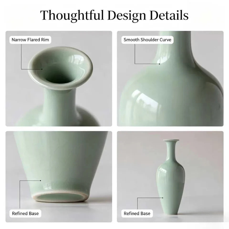 willow-leaf-shaped vase