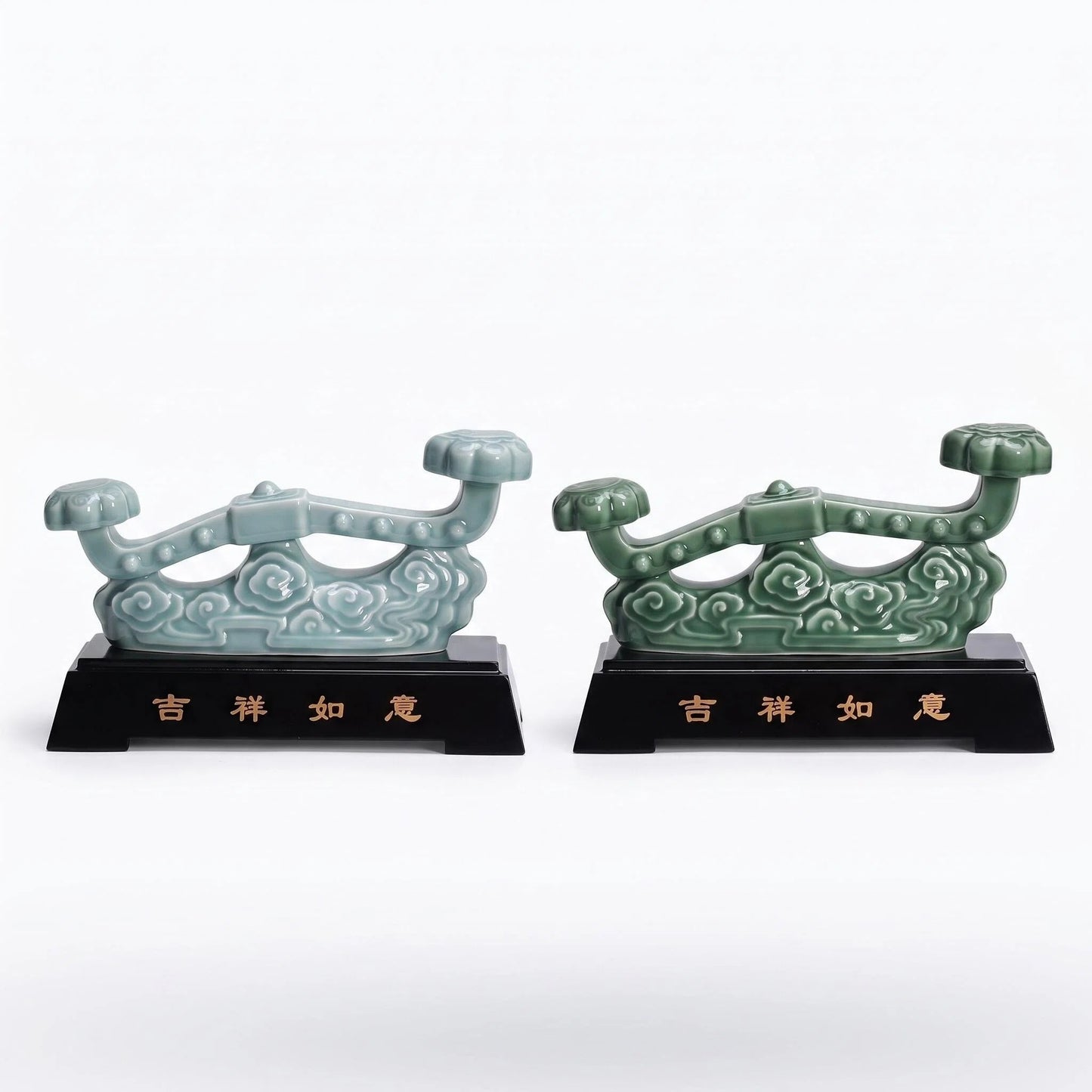 Auspicious Ruyi Celadon Ornament